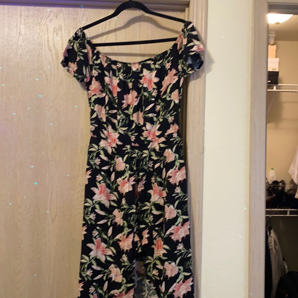 J for Justify High Low Romper